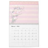 Roze bloknotities kalender (Feb 2026)