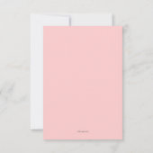 Roze Blossom RSVP Kaartje (Achterkant)
