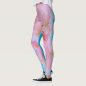Roze Blossom Sky Blue Yoga Leggings (Links)