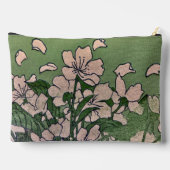 Roze BlossomGroen Print Cut Naaizak Etui (Achterkant)