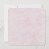 roze blozend madeliefje bruiloft ontwerp kaart (Achterkant)