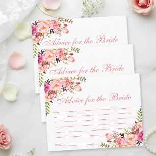Roze blozende bloem bruiloft advieskaart L Briefkaart