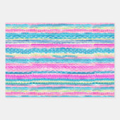 Roze & Blue Aztec Indische Patroon Inpakpapier Vel (Voorkant 3)