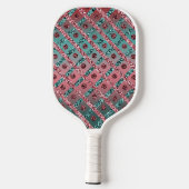 Roze Blue Glam Glitter Girly Pickleball Paddle (Achterkant)