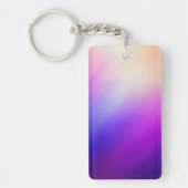 Roze Blue White Abstract Sleutelhanger (Voorkant)
