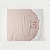 Roze Blush Birthday Custom Arch Backdrop Wandkleed (Voorkant (horizontaal))