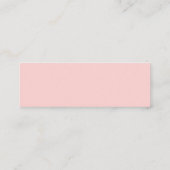 roze blush bloemenbruiloft hashtag kaart mini visitekaartje (Achterkant)