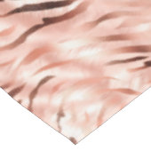 Roze Blush Champagne Roos Zebra Tafelkleed (Gekanteld)