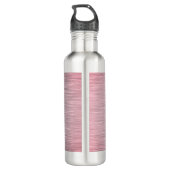 Roze Blush Elegant Lotus OM Logo Waterfles (Achterkant)