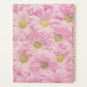 Roze Blush Flowers Monogram Roze Geel Wit Planner (Achterkant)