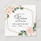 Roze Blush Geometrisch Raad hoeveel kussen Kaarten (Voorkant)