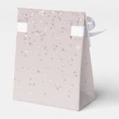 Roze Blush Glittery Wedding Favor Gift Box Bedankdoosjes (Achterkant)