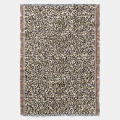 Roze Blush Gold Leopard Print Deken (Voorkant Verticaal)