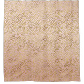 Roze Blush Gold Leopard Print Douchegordijn (Voorkant)