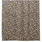 Roze Blush Gold Leopard Print Douchegordijn (Voorkant)