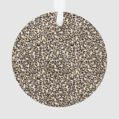 Roze Blush Gold Leopard Print Ornament (achterkant)