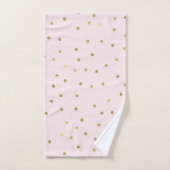 Roze Blush Gold Sparkle Confetti Bad Handdoek (Handdoek)