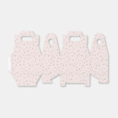 Roze Blush Gold Sparkle Confetti Bedankdoosjes (Uitgevouwen)