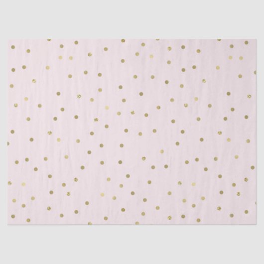 Roze Blush Gold Sparkle Confetti Tissuepapier (Voorkant)