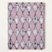Roze Blush Harlequin Monogram Planner (Achterkant)