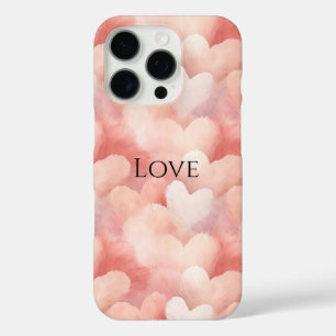 roze blush harten iPhone 16 pro hoesje
