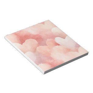 roze blush harten notitieblok