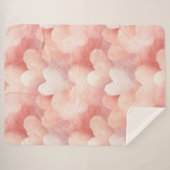  roze blush harten sherpa deken (Voorkant (horizontaal))