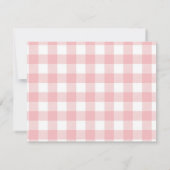 Roze Blush ijs Bruiloft Goud Glitter Bedankkaart (Achterkant)