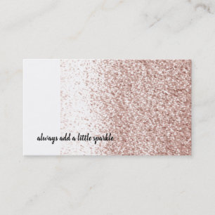 Roze Blush Nep Glitter Visitekaartje