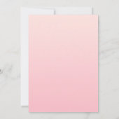 Roze Blush Ombre Save The Date (Achterkant)