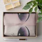 Roze Blush Paarse Blush Metallic Dank je ogen Tissuepapier (Geschenk)