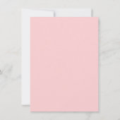 Roze Blush Roos Gold Bachelorette Party nodigt uit Kaart (Achterkant)