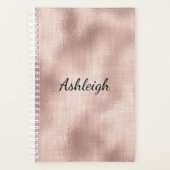 Roze Blush Roos Planner (Voorkant)