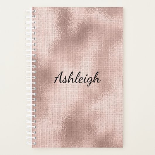 Roze Blush Roos Planner (Voorkant)