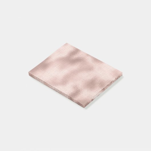 Roze Blush Roos Post-it® Notes (Schuin)