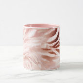 Roze Blush Roos Zebra Dier Mok (Midden)