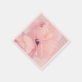 Roze Blush Roze papieren servetten (Hoek)