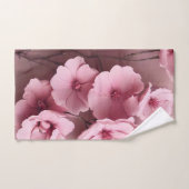 Roze Blush Rozen Esthetische bloemenpatroon Handdoek (Handdoek)