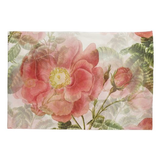 Roze Blush-Rozen Kussensloop (Achterkant)