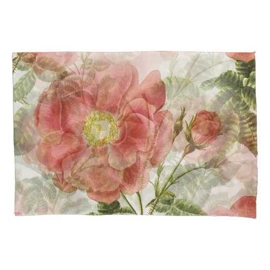 Roze Blush-Rozen Kussensloop (Voorkant)