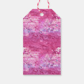 Roze Blush Sparkle Zeemeermin Cadeaulabel (Achterkant)