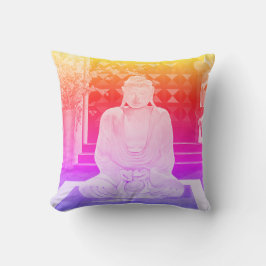 Roze Boeddha-Sierkussen Kussen