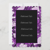 Roze boek lanceringsfeest kaart (Achterkant)