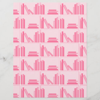 Roze boeken op Shelf.