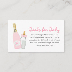 Roze boeken voor Baby Informatiekaartje