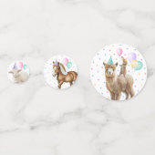 Roze Boerderij Barnyard Animals Confetti Verjaarda (Achterkanten)