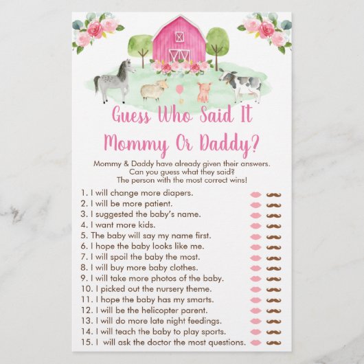 Roze Boerderij raad die zei dat het een schokkend  (Voorkant)