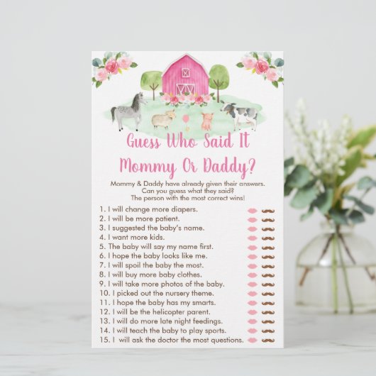 Roze Boerderij raad die zei dat het een schokkend  (Staand voorkant)