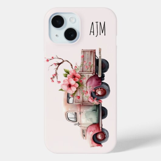 Roze  Boerenwagen Case-Mate iPhone Case (Achterkant)