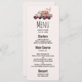 Roze  Boerenwagen Kaart (Voorkant / Achterkant)